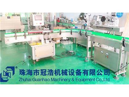 旋蓋機(jī)，鋁箔封口機(jī)，貼標(biāo)機(jī)，噴碼機(jī)，整套生產(chǎn)線已完成生產(chǎn)送貨至客戶公司